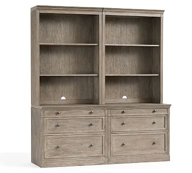 Livingston Wall Suite With Drawers, Gray Wash - Image 0