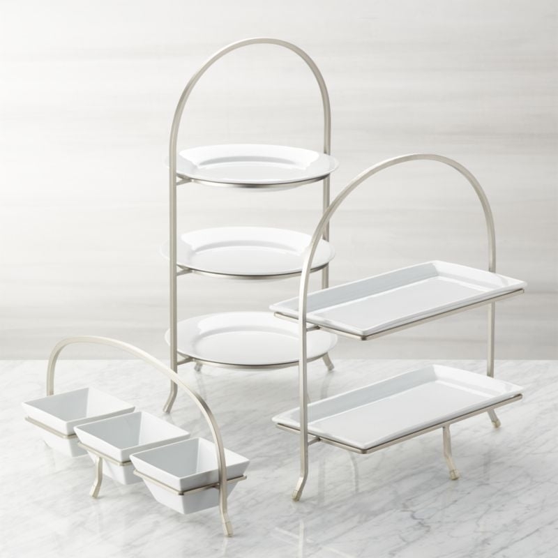 Cambridge Satin Nickel 3-Tier Stand - Image 6