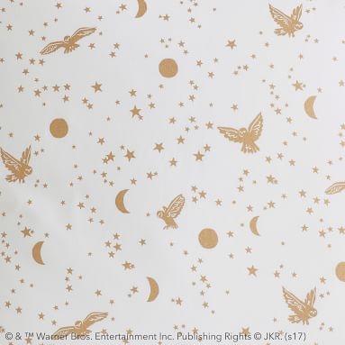 HARRY POTTER(TM) Enchanted Night Sky Sheet Set, Twin/Twin XL, Gold - Image 1
