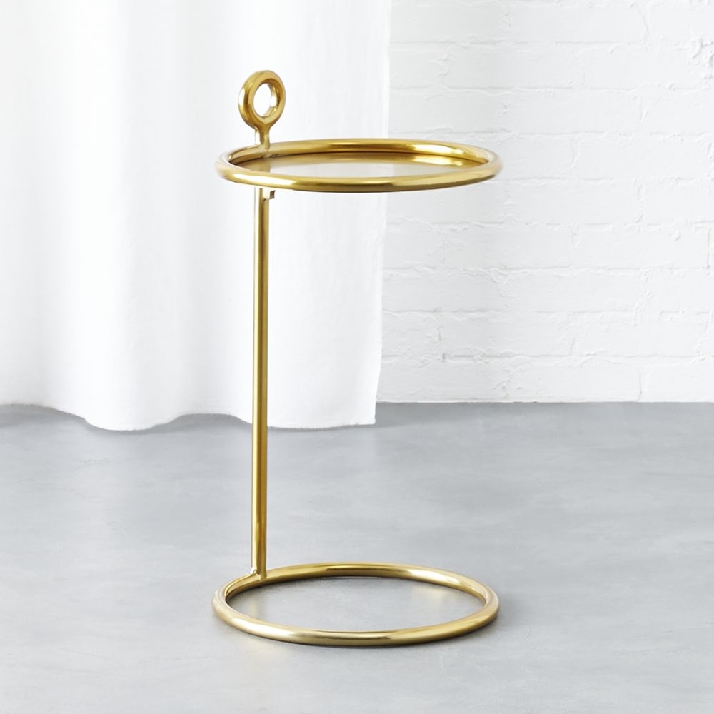 Round Brass C Table - Image 0