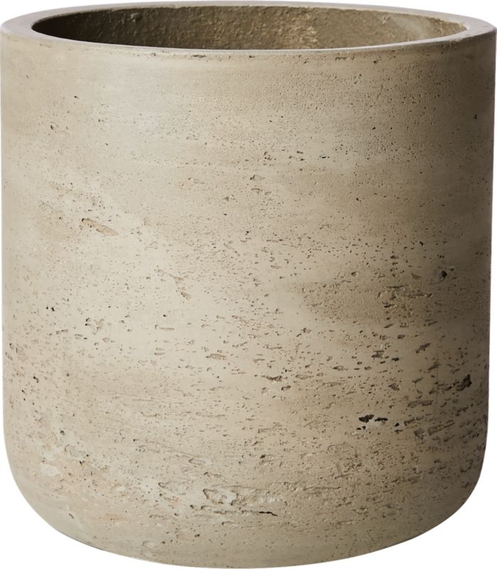 Seminyak Taupe Cement Planter 7" - Image 4