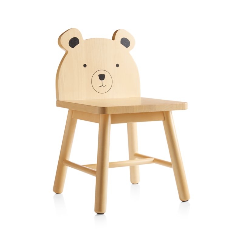 Bear Animal Wood Kids Play Chair - Image 1