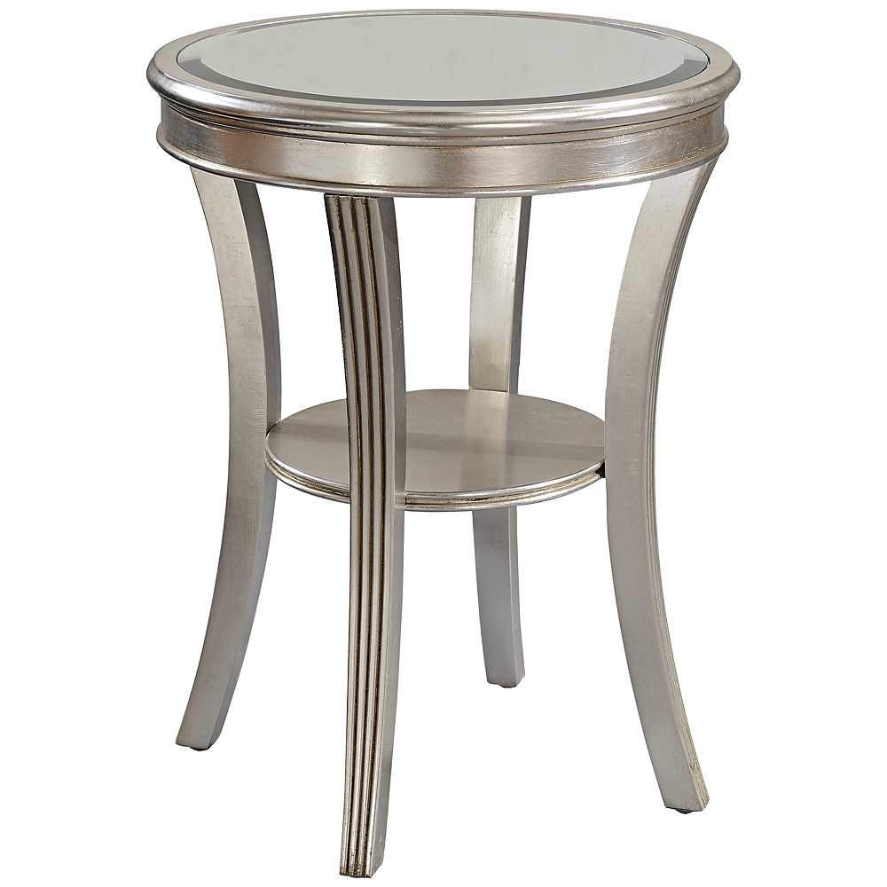 Brookhurst Kenney Silver Leaf Round Accent Table - Style # 1F884 - Image 0