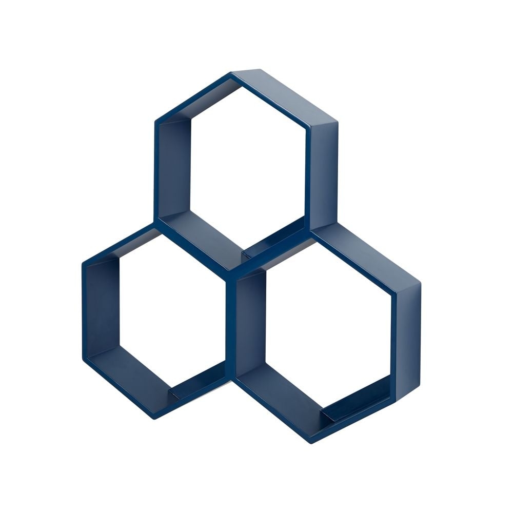 Honeycomb Blue Hexagon Shelf - Image 0