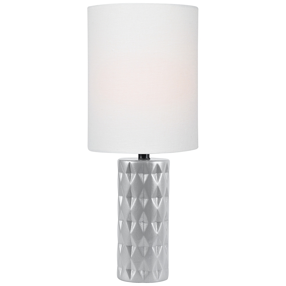 Lite Source Delta 17" High Silver Ceramic Accent Table Lamp - Style # 56J68 - Image 0