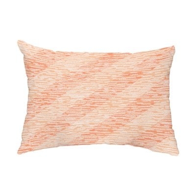 Borkowski Marled Knit Stripe Indoor/Outdoor Lumbar Pillow, 20" x 14" - Image 0