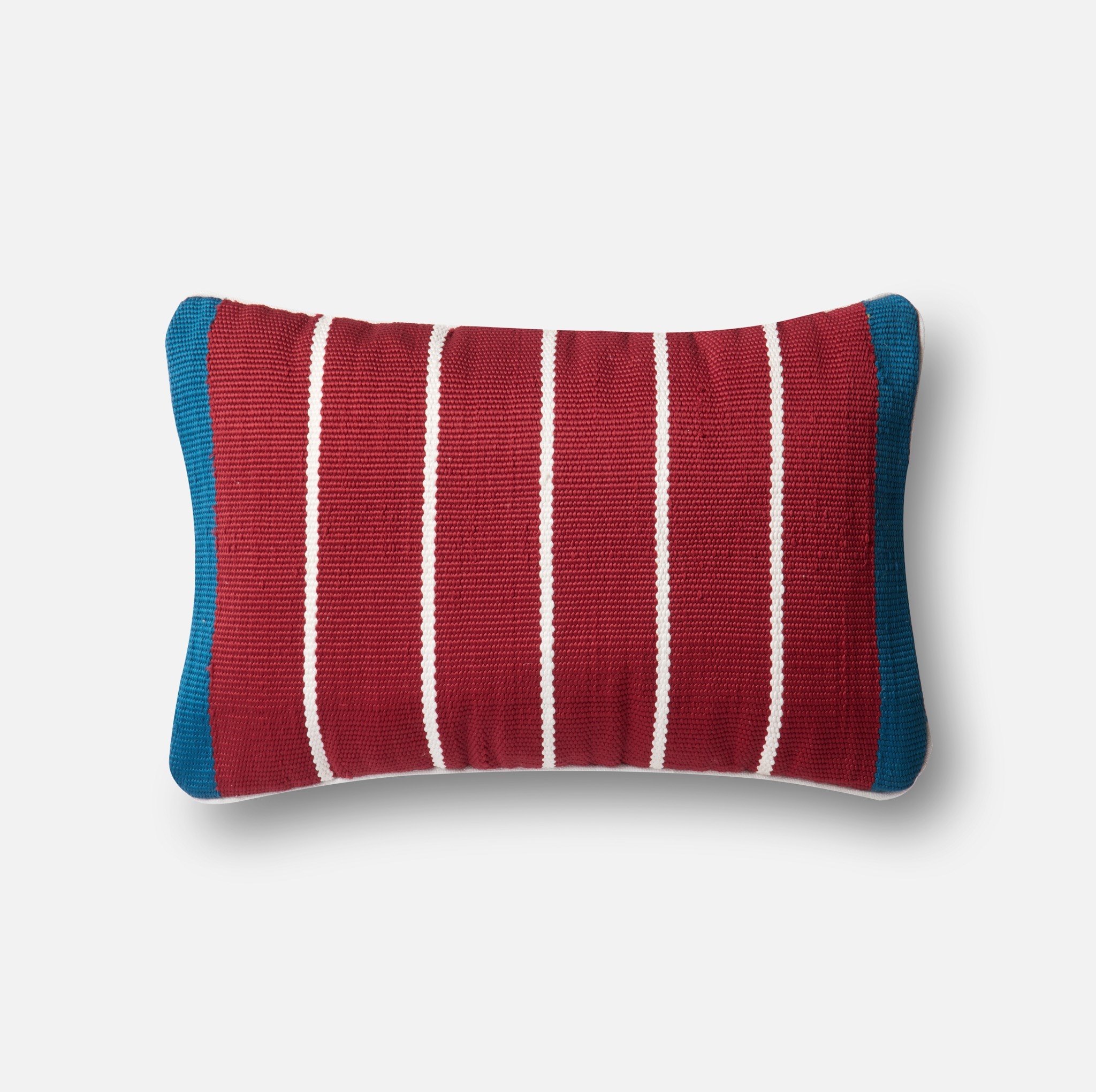 PILLOWS - BLUE / RED - 13" X 21" Cover w/Down - Image 0