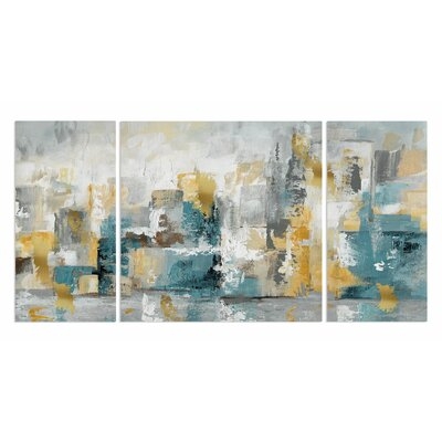 City Views I Acrylic Painting Print Multi-Piece Image on Gallery Wrapped Canvas - Image 0