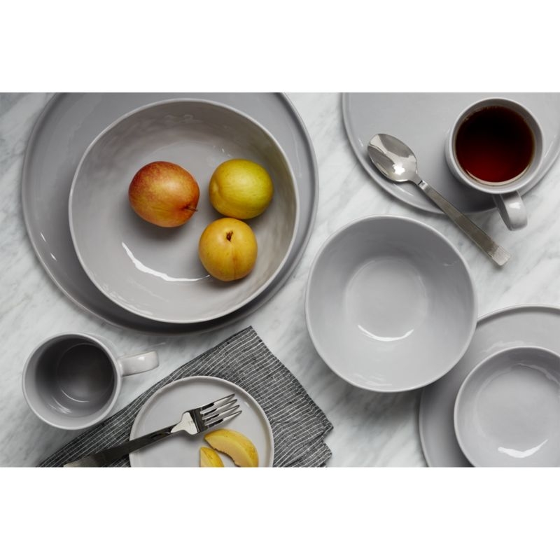 Mercer Grey Porcelain Serving Bowl - Image 1