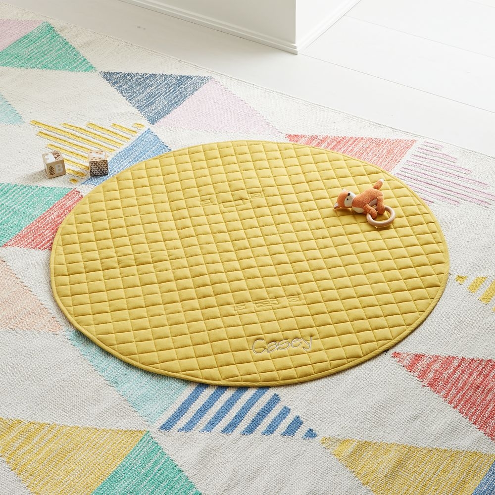 Fold and Go Yellow Portable Baby Mat - Image 0