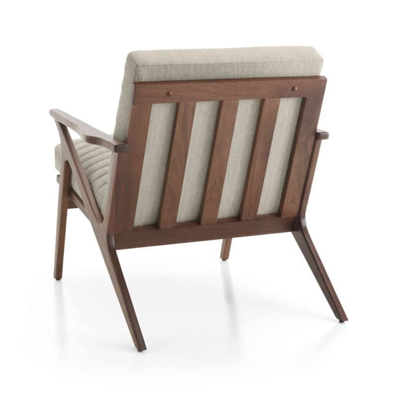 Cavett Channel Walnut Wood Frame Chair - Image 6