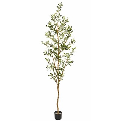 Faux Olive Tree in Planter, 82" - Image 0