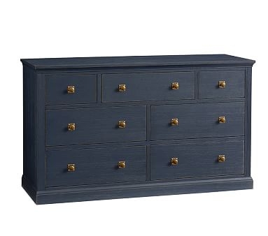 Charlie Extra Wide Dresser, Weathered Navy, In-Home Delivery - Image 0