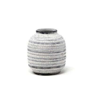 Redrick Striped Ceramic Table Vase - Image 0