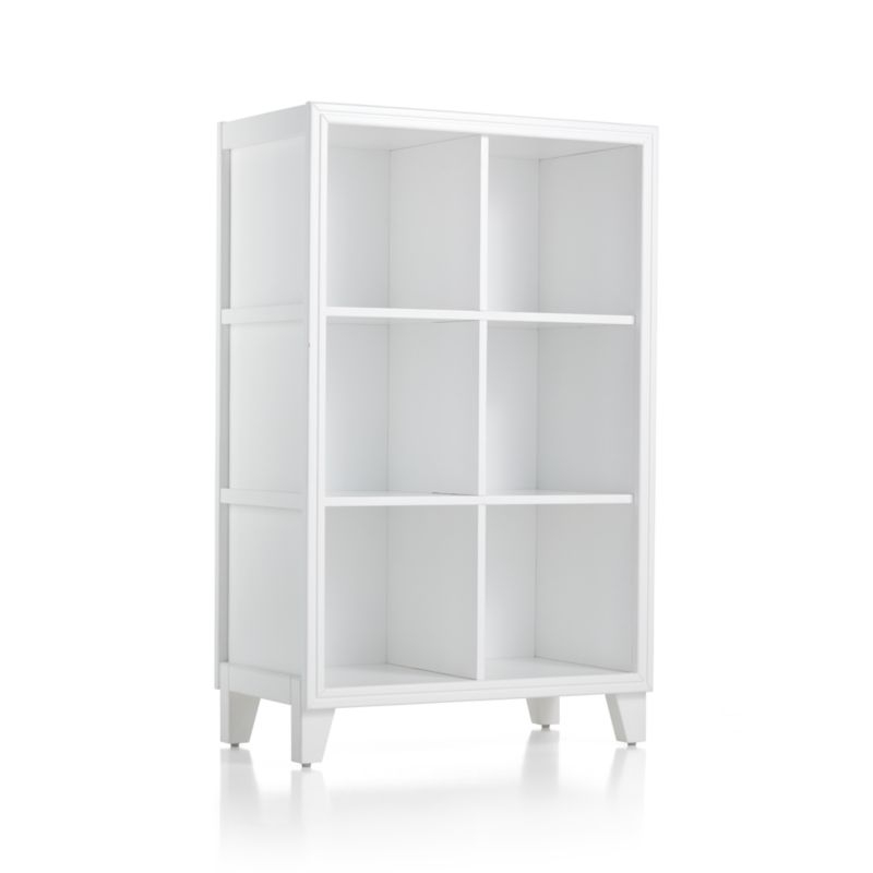 2-in-1 White 6-Cube Bookcase - Image 3
