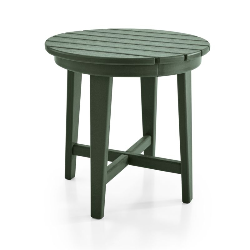 Vista II Green Adirondack Outdoor Side Table by POLYWOOD® - Image 1