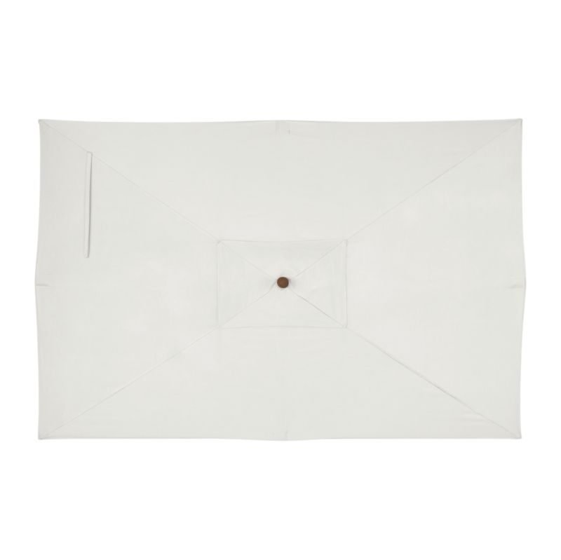 10' Rectangular Sunbrella ® White Sand Outdoor Patio Umbrella Canopy - Image 2