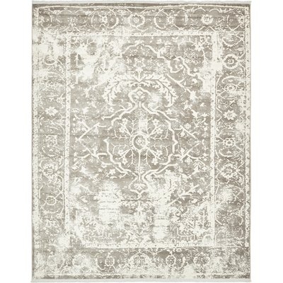 Sherrill Gray Floral Area Rug - Image 0
