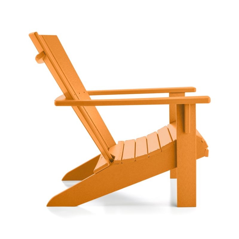 Vista II Tangerine Outdoor Adirondack Chair by POLYWOOD® - Image 3