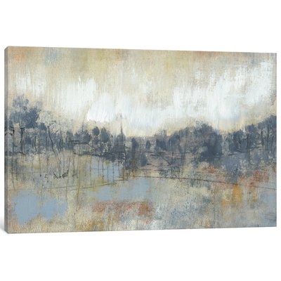 'Cool Grey Horizon I' Painting Print on Canvas - Image 0