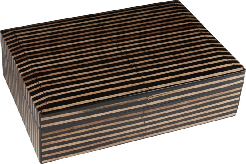 Mar Rattan Striped Box Small - Image 9