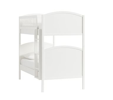 Austen Twin-over-Twin Bunk Bed, Simply White - Image 1