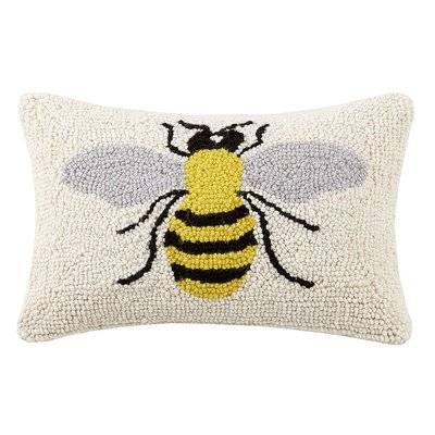 Newington Bee Hook Wool Throw Pillow - Image 0