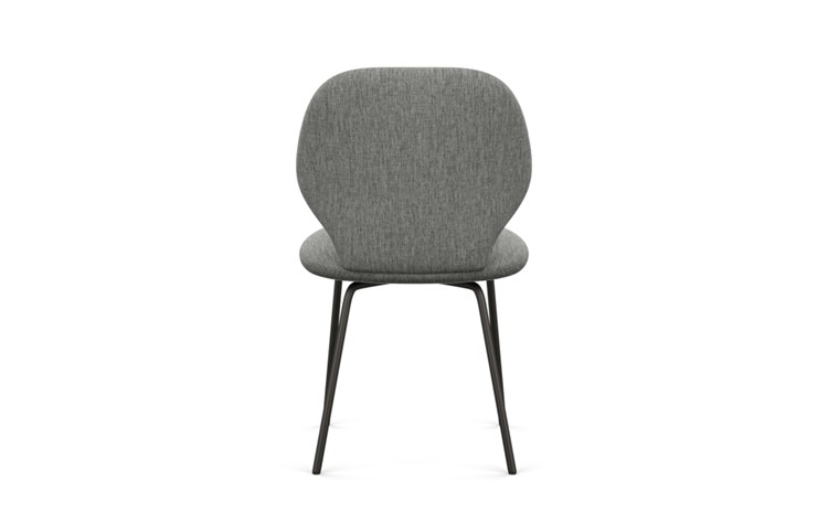 Kit Dining Chair with Plow Fabric and Matte Black legs - Image 3