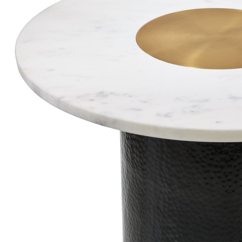Chopin Low Metal and Marble Side Table - Image 7
