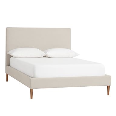 Ellery Upholstered Bed, Full, Performance Everyday Velvet Ivory - Image 0