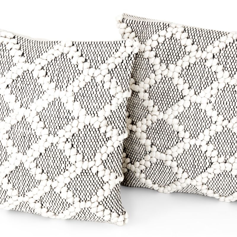 Austine Grey and Cream Pillows 20", Set of 2 - Image 2
