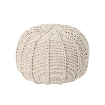 Morrow Knitted Pouf - Image 1