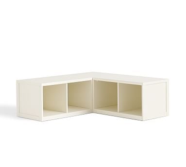 Ryland Modular Banquette Storage Set (2 Benches &amp; 1 corner), Antique White - Image 0