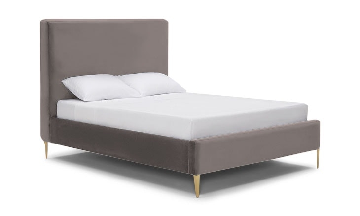 Gray Oliff Mid Century Modern Bed - Cody Slate - Queen - Image 0