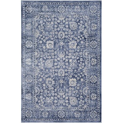 Pacific Traditional Blue/Light Blue Area Rug - Image 0