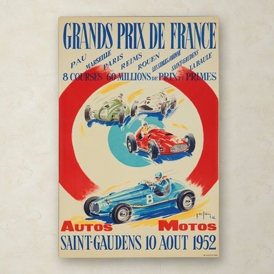 'Racing 11' Vintage Advertisement on Wrapped Canvas - Image 0