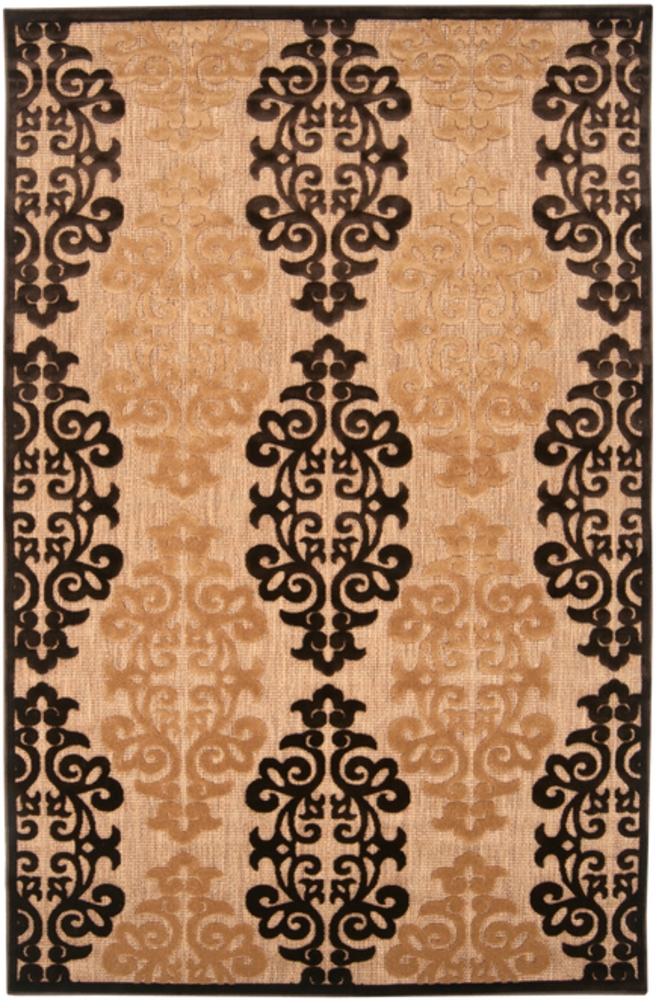 Portera Brown Outdoor 8'8" x 12' Machine Woven Rug - Image 1