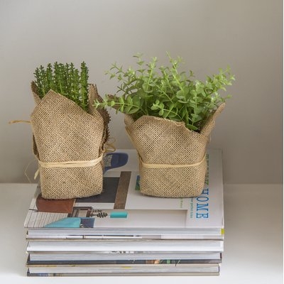 3 Piece Faux Potted Herbs Foliage in Pot Set - Image 0