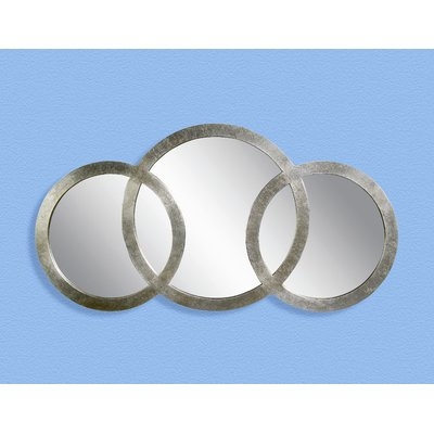 Cromartie Antique Silver Leaf 3 Ring Mirror - Image 0