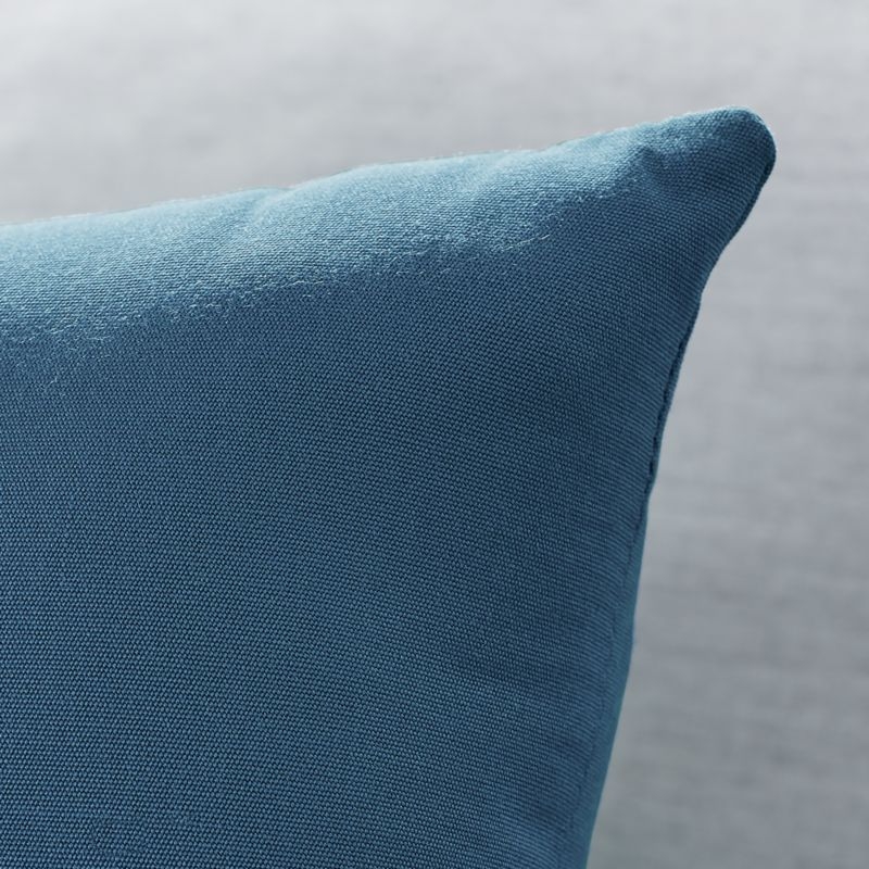 Sunbrella ® 20"x13" Sapphire Outdoor Lumbar Pillow - Image 2