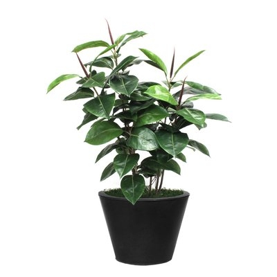 Artificial Rubber Foliage Plant in Planter - Image 0