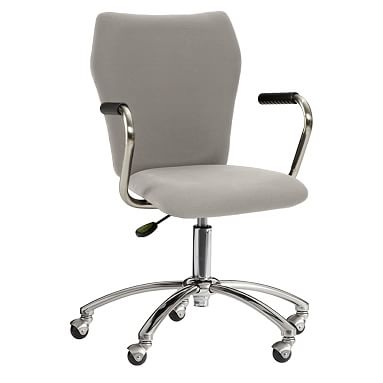 Airgo Twill Chair + Arms, Light Gray - Image 0