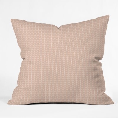 Little Arrow Design Co Boreas Blush Indoor/Outdoor Throw Pillow - Image 0