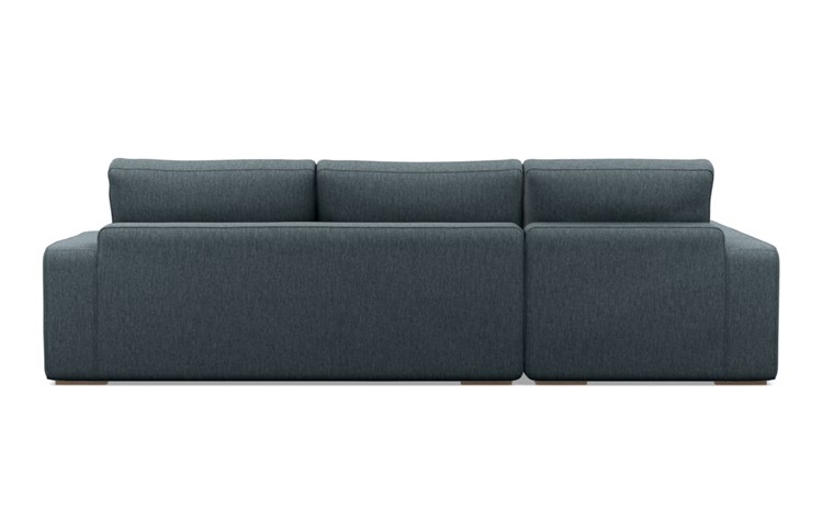 Ainsley Left Sectional with Blue Rain Fabric, down alt. cushions, and Natural Oak legs - Image 3