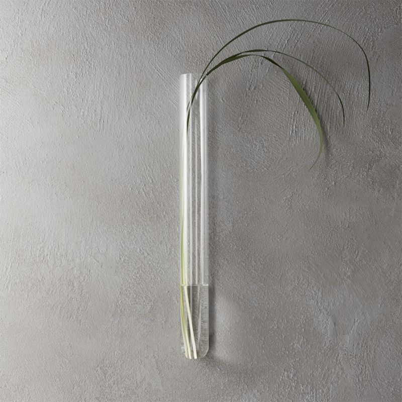 "beaker glass tube 16"" wall vase" - Image 1