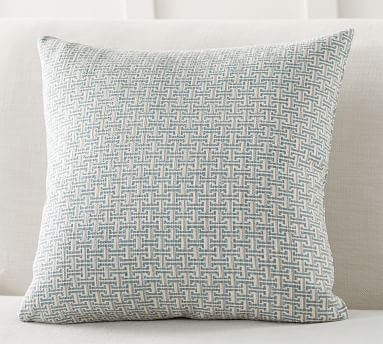 Elinor Rev Print Pillow Cover, 20", Blue Multi - Image 1