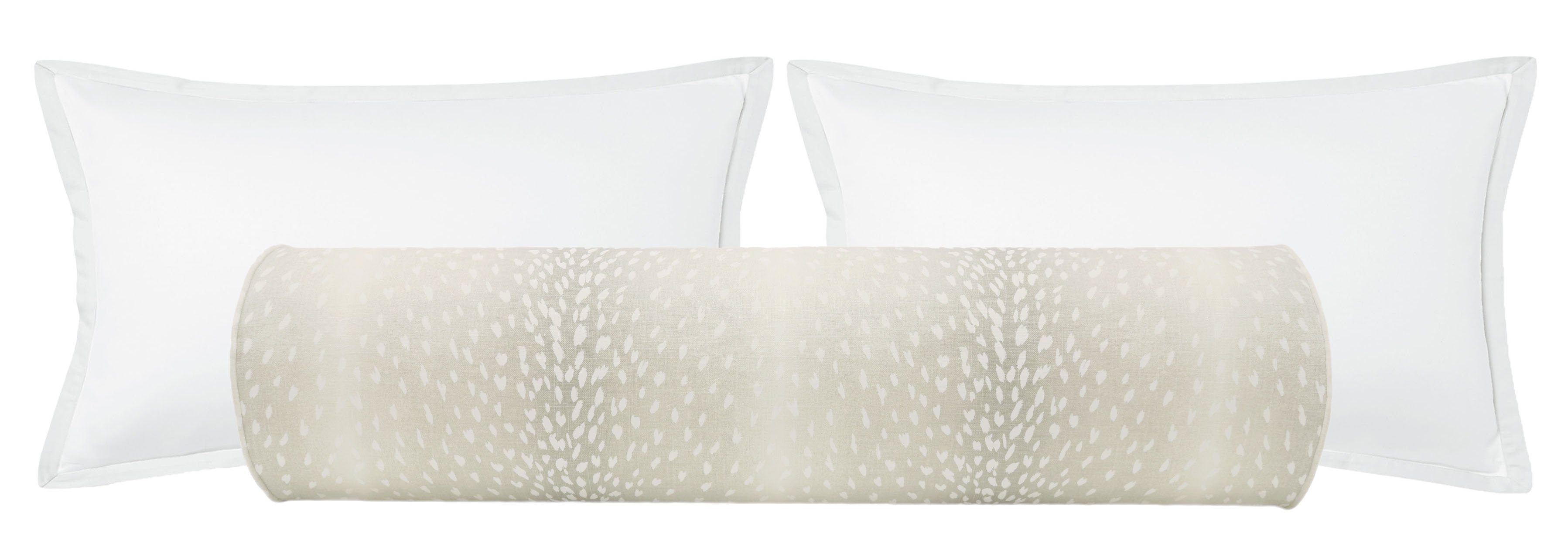 The Bolster :: Antelope Linen Print // Cashmere - QUEEN // 9" X 36" - Image 0