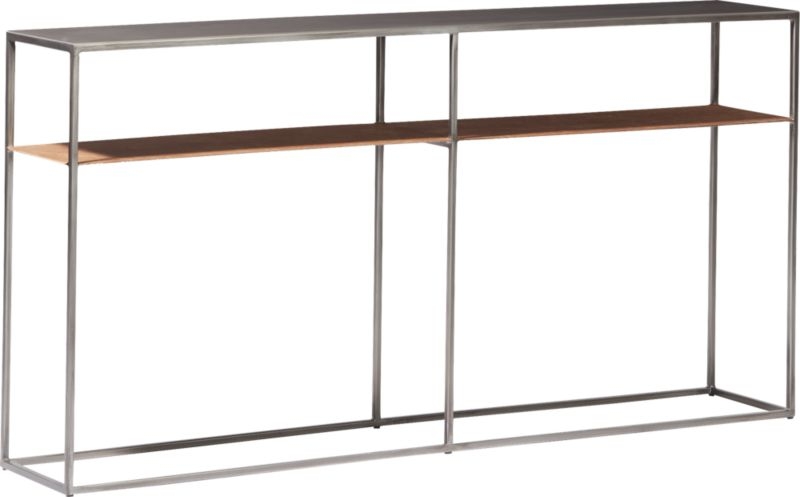 Mill Mini Leather Console Table - Image 2