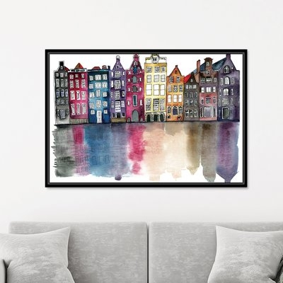 Amsterdam by Mina Teslaru - Floater Frame Print on Paper - Image 0