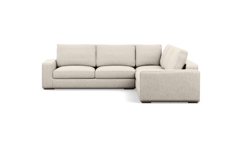 Ainsley Corner Sectional with Wheat Fabric and Oiled Walnut legs - Image 0